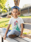 Cute Princess Half Sleeves T-Shirt For Girls -KidsFashionVilla