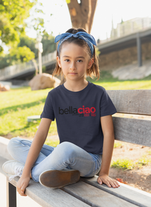 Bella Ciao Money Heist Half Sleeves T-Shirt For Girls -KidsFashionVilla