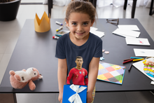 Load image into Gallery viewer, Ronaldo Half Sleeves T-Shirt For Girls -KidsFashionVilla
