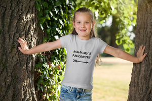 Mummys Favourite Half Sleeves T-Shirt For Girls -KidsFashionVilla