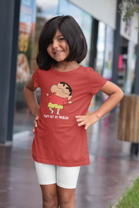 Thats Not My Problem Half Sleeves T-Shirt For Girls -KidsFashionVilla