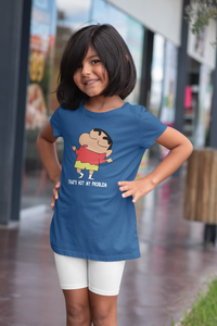 Thats Not My Problem Half Sleeves T-Shirt For Girls -KidsFashionVilla