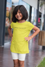 Load image into Gallery viewer, I Need Pizza Minimals Half Sleeves T-Shirt For Girls -KidsFashionVilla
