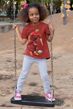 Load image into Gallery viewer, Ronaldo Half Sleeves T-Shirt For Girls -KidsFashionVilla
