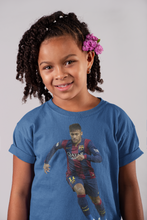 Load image into Gallery viewer, Neymar Jr Half Sleeves T-Shirt For Girls -KidsFashionVilla
