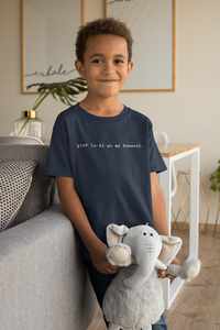 Play Lofi At My Funeral Minimals Half Sleeves T-Shirt for Boy-KidsFashionVilla
