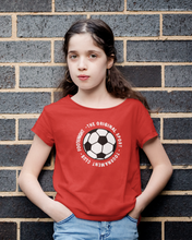 Load image into Gallery viewer, Football Half Sleeves T-Shirt For Girls -KidsFashionVilla
