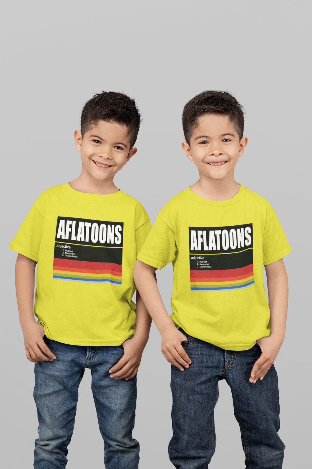 Aflatoons Matching Brother-Brother Kids Half Sleeves T-Shirts -KidsFashionVilla