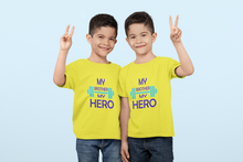 Load image into Gallery viewer, My Brother My Hero Brother-Brother Kids Half Sleeves T-Shirts -KidsFashionVilla
