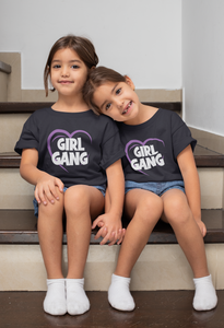 Girl Gang Sister-Sister Kids Matching Hoodies -KidsFashionVilla