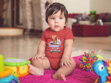 Load image into Gallery viewer, Jungle Jeep Cartoon Rompers for Baby Girl- KidsFashionVilla
