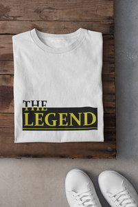 The Legend Mother And Son White Matching T-Shirt- KidsFashionVilla