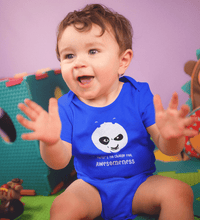 Load image into Gallery viewer, There is no charge for awesomeness Panda Abstract Rompers for Baby Boy- FunkyTradition FunkyTradition
