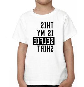 This Is My Selfie shirt Brother-Brother Kids Half Sleeves T-Shirts -KidsFashionVilla