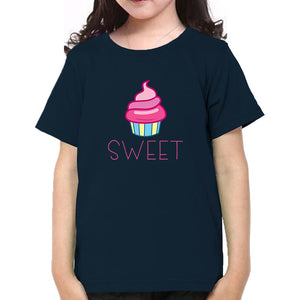 Sweet Sour Sister-Sister Kids Half Sleeves T-Shirts -KidsFashionVilla