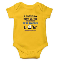 Load image into Gallery viewer, Warning Real Madrid Rompers for Baby Boy- FunkyTradition FunkyTradition
