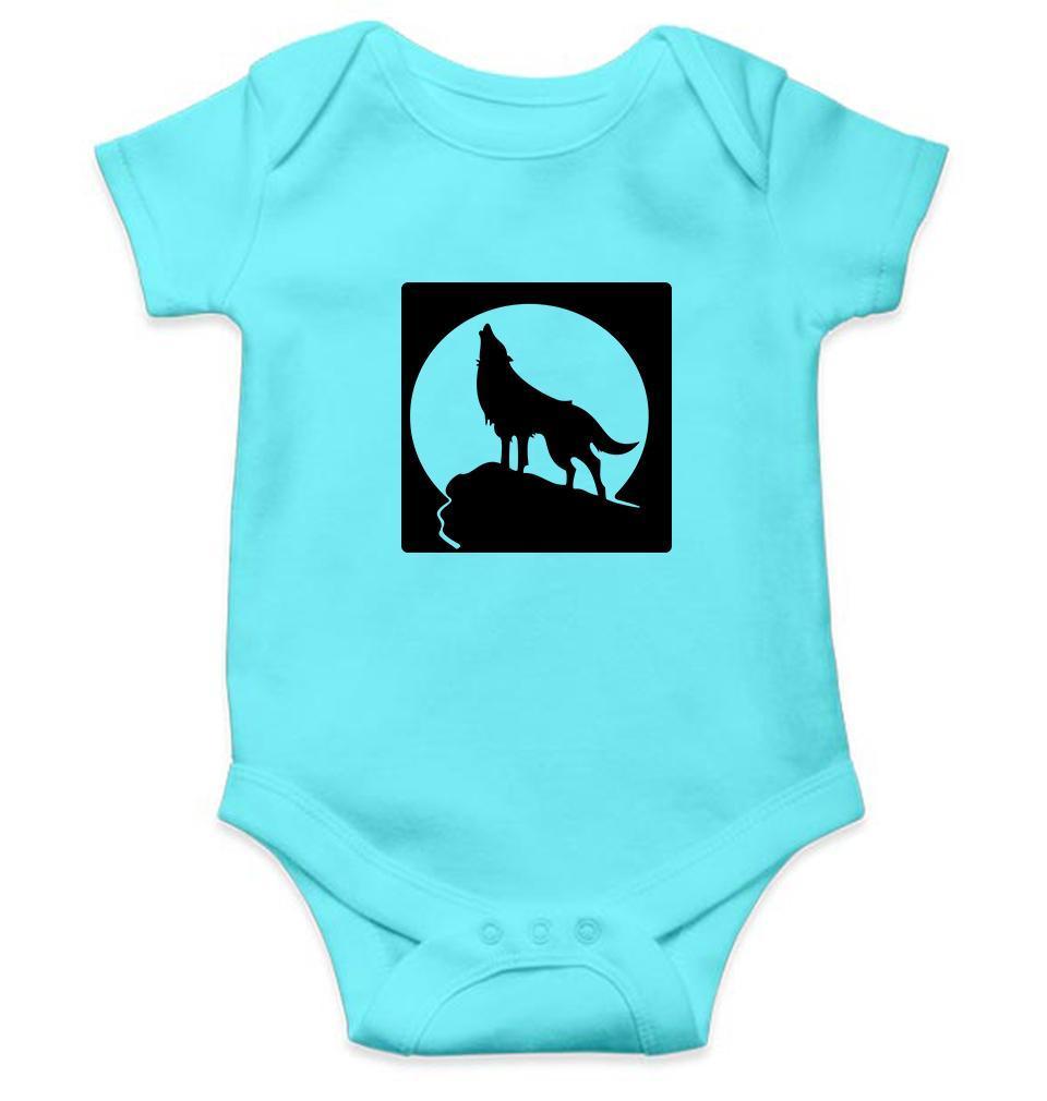 Wolf Abstract Rompers for Baby Boy- FunkyTradition FunkyTradition