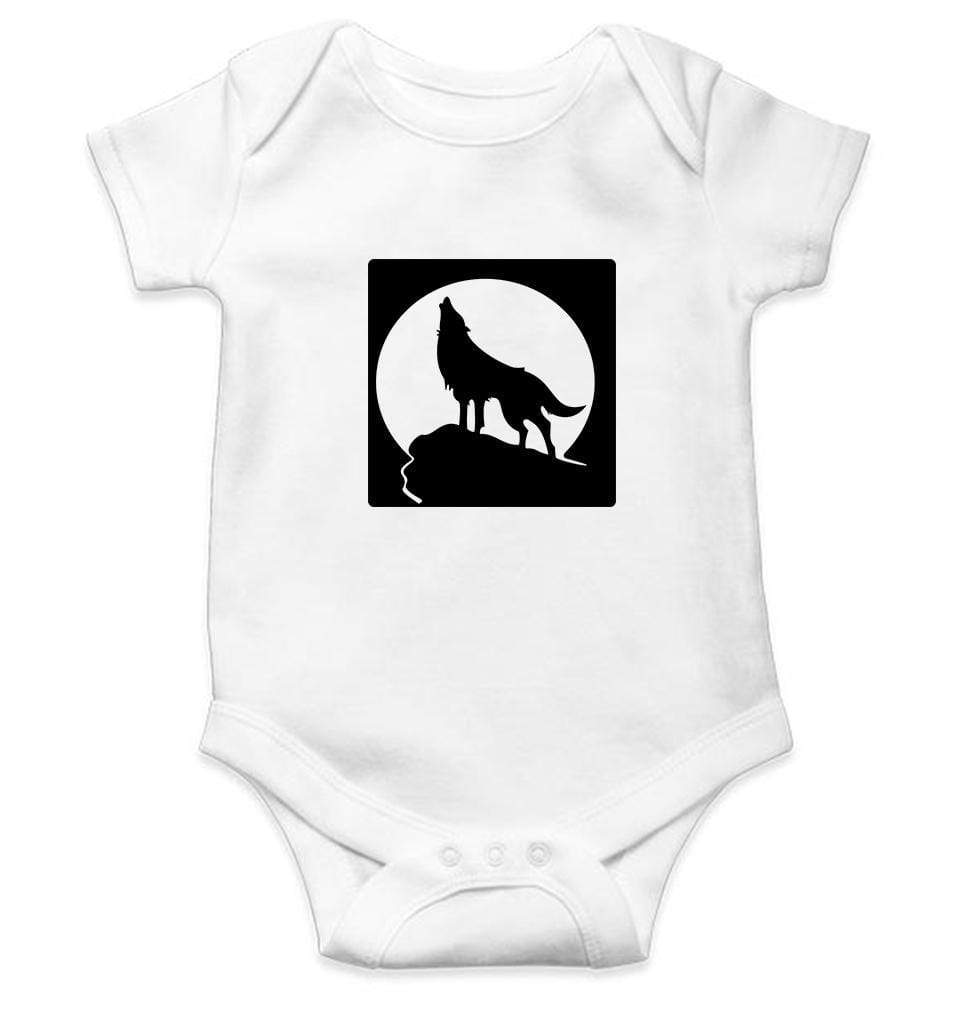 Wolf Abstract Rompers for Baby Boy- FunkyTradition FunkyTradition