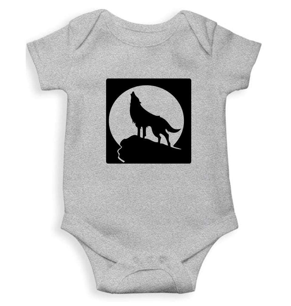 Wolf Abstract Rompers for Baby Boy- FunkyTradition FunkyTradition