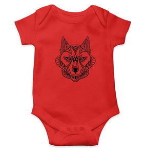 Wolf Abstract Rompers for Baby Boy- FunkyTradition FunkyTradition