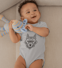 Load image into Gallery viewer, Wolf Abstract Rompers for Baby Boy- FunkyTradition FunkyTradition
