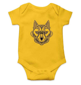 Wolf Abstract Rompers for Baby Boy- FunkyTradition FunkyTradition