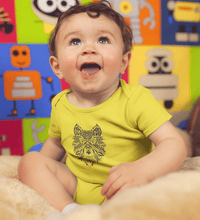 Load image into Gallery viewer, Wolf Abstract Rompers for Baby Boy- FunkyTradition FunkyTradition
