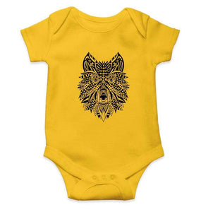 Wolf Abstract Rompers for Baby Boy- FunkyTradition FunkyTradition