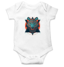 Load image into Gallery viewer, Wolf Abstract Rompers for Baby Boy- FunkyTradition FunkyTradition
