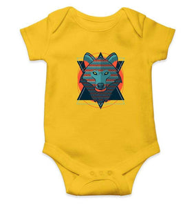 Wolf Abstract Rompers for Baby Boy- FunkyTradition FunkyTradition