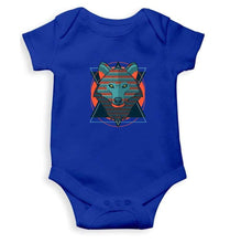 Load image into Gallery viewer, Wolf Abstract Rompers for Baby Boy- FunkyTradition FunkyTradition
