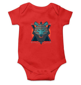 Wolf Abstract Rompers for Baby Boy- FunkyTradition FunkyTradition