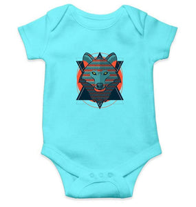 Wolf Abstract Rompers for Baby Boy- FunkyTradition FunkyTradition