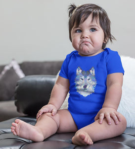 Wolf Rompers for Baby Girl- FunkyTradition FunkyTradition